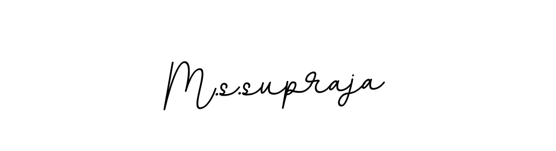 The best way (BallpointsItalic-DORy9) to make a short signature is to pick only two or three words in your name. The name M.s.supraja include a total of six letters. For converting this name. M.s.supraja signature style 11 images and pictures png