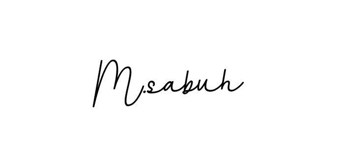 Design your own signature with our free online signature maker. With this signature software, you can create a handwritten (BallpointsItalic-DORy9) signature for name M.sabuh. M.sabuh signature style 11 images and pictures png