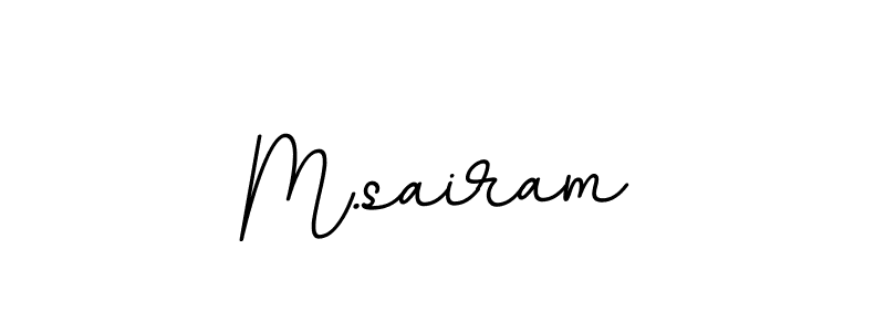 M.sairam stylish signature style. Best Handwritten Sign (BallpointsItalic-DORy9) for my name. Handwritten Signature Collection Ideas for my name M.sairam. M.sairam signature style 11 images and pictures png