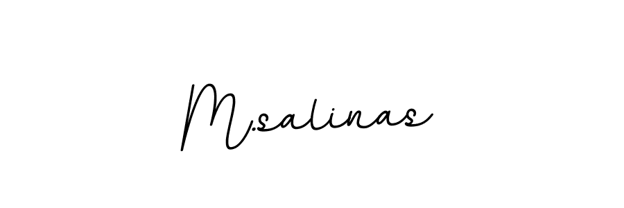 How to make M.salinas name signature. Use BallpointsItalic-DORy9 style for creating short signs online. This is the latest handwritten sign. M.salinas signature style 11 images and pictures png