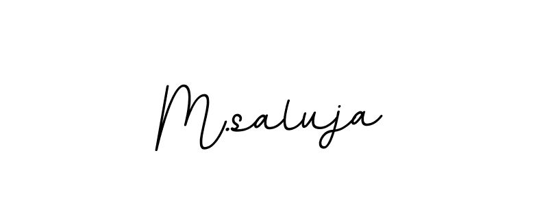 This is the best signature style for the M.saluja name. Also you like these signature font (BallpointsItalic-DORy9). Mix name signature. M.saluja signature style 11 images and pictures png