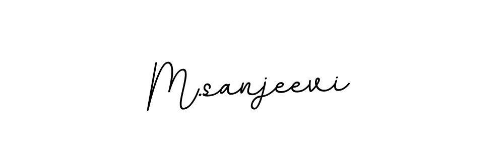Make a beautiful signature design for name M.sanjeevi. With this signature (BallpointsItalic-DORy9) style, you can create a handwritten signature for free. M.sanjeevi signature style 11 images and pictures png