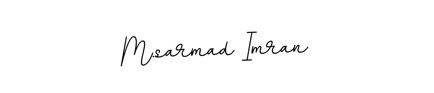 BallpointsItalic-DORy9 is a professional signature style that is perfect for those who want to add a touch of class to their signature. It is also a great choice for those who want to make their signature more unique. Get M.sarmad Imran name to fancy signature for free. M.sarmad Imran signature style 11 images and pictures png