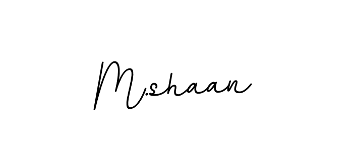 How to make M.shaan name signature. Use BallpointsItalic-DORy9 style for creating short signs online. This is the latest handwritten sign. M.shaan signature style 11 images and pictures png