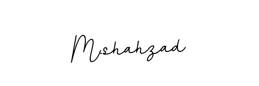 Create a beautiful signature design for name M.shahzad. With this signature (BallpointsItalic-DORy9) fonts, you can make a handwritten signature for free. M.shahzad signature style 11 images and pictures png