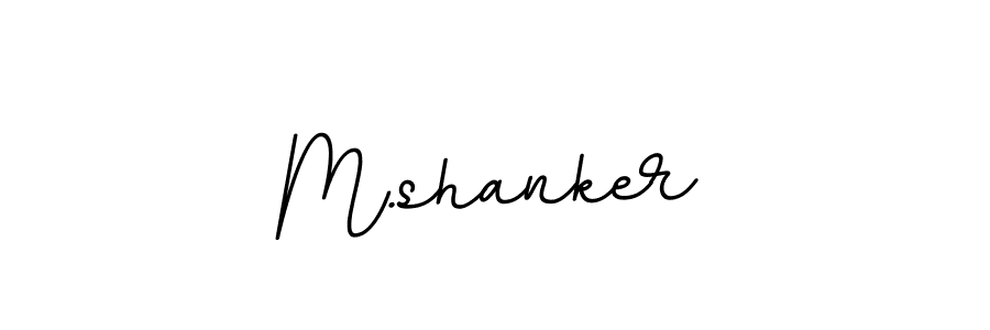 Create a beautiful signature design for name M.shanker. With this signature (BallpointsItalic-DORy9) fonts, you can make a handwritten signature for free. M.shanker signature style 11 images and pictures png