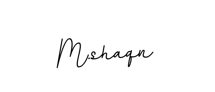 Create a beautiful signature design for name M.shaqn. With this signature (BallpointsItalic-DORy9) fonts, you can make a handwritten signature for free. M.shaqn signature style 11 images and pictures png