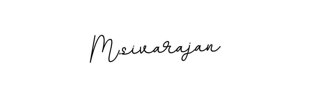 Design your own signature with our free online signature maker. With this signature software, you can create a handwritten (BallpointsItalic-DORy9) signature for name M.sivarajan. M.sivarajan signature style 11 images and pictures png