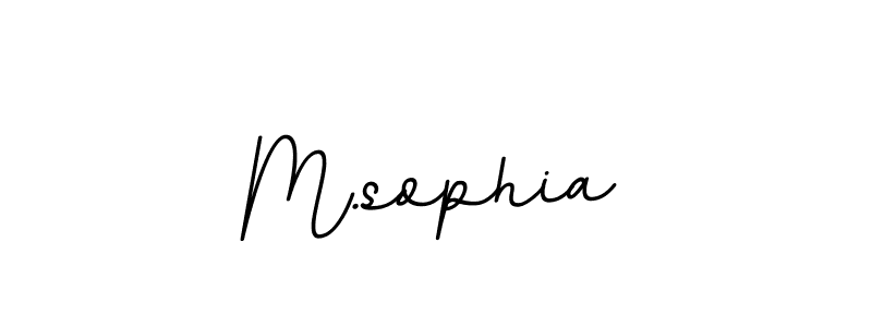 Create a beautiful signature design for name M.sophia. With this signature (BallpointsItalic-DORy9) fonts, you can make a handwritten signature for free. M.sophia signature style 11 images and pictures png