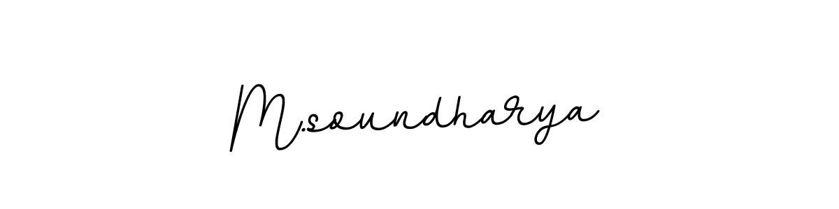 M.soundharya stylish signature style. Best Handwritten Sign (BallpointsItalic-DORy9) for my name. Handwritten Signature Collection Ideas for my name M.soundharya. M.soundharya signature style 11 images and pictures png