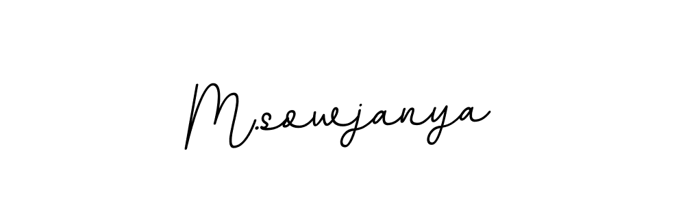 M.sowjanya stylish signature style. Best Handwritten Sign (BallpointsItalic-DORy9) for my name. Handwritten Signature Collection Ideas for my name M.sowjanya. M.sowjanya signature style 11 images and pictures png