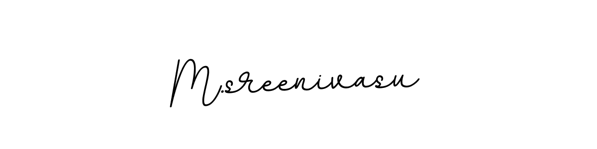 Design your own signature with our free online signature maker. With this signature software, you can create a handwritten (BallpointsItalic-DORy9) signature for name M.sreenivasu. M.sreenivasu signature style 11 images and pictures png