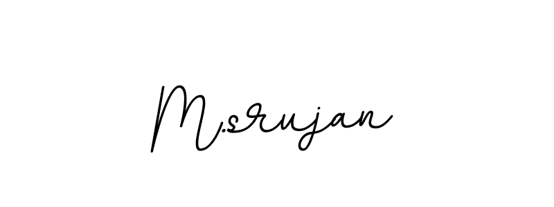 Create a beautiful signature design for name M.srujan. With this signature (BallpointsItalic-DORy9) fonts, you can make a handwritten signature for free. M.srujan signature style 11 images and pictures png