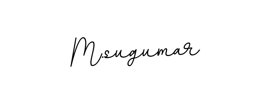 Use a signature maker to create a handwritten signature online. With this signature software, you can design (BallpointsItalic-DORy9) your own signature for name M.sugumar. M.sugumar signature style 11 images and pictures png