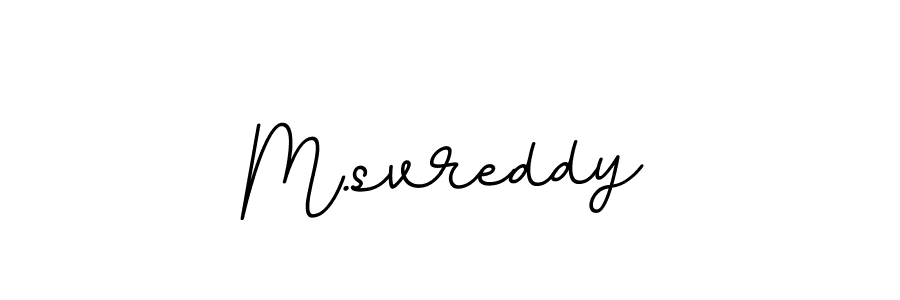 How to make M.svreddy name signature. Use BallpointsItalic-DORy9 style for creating short signs online. This is the latest handwritten sign. M.svreddy signature style 11 images and pictures png