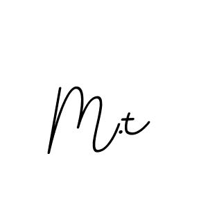 How to make M.t name signature. Use BallpointsItalic-DORy9 style for creating short signs online. This is the latest handwritten sign. M.t signature style 11 images and pictures png