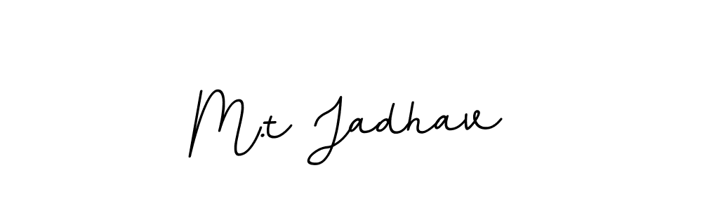 M.t Jadhav stylish signature style. Best Handwritten Sign (BallpointsItalic-DORy9) for my name. Handwritten Signature Collection Ideas for my name M.t Jadhav. M.t Jadhav signature style 11 images and pictures png