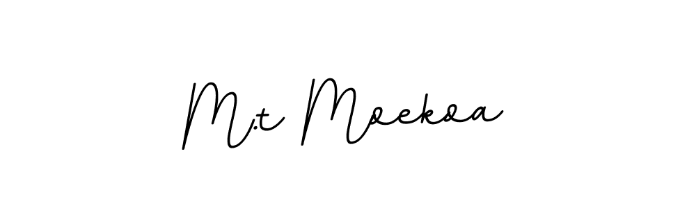 You should practise on your own different ways (BallpointsItalic-DORy9) to write your name (M.t Moekoa) in signature. don't let someone else do it for you. M.t Moekoa signature style 11 images and pictures png