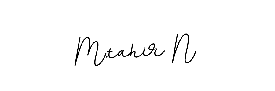 Make a beautiful signature design for name M.tahir N. With this signature (BallpointsItalic-DORy9) style, you can create a handwritten signature for free. M.tahir N signature style 11 images and pictures png