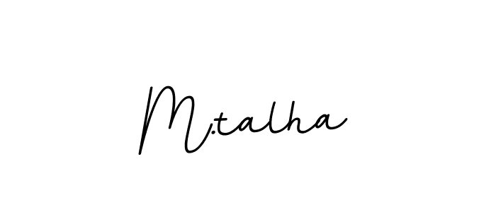 You should practise on your own different ways (BallpointsItalic-DORy9) to write your name (M.talha) in signature. don't let someone else do it for you. M.talha signature style 11 images and pictures png
