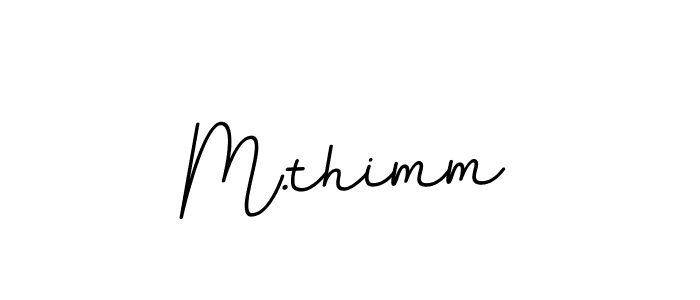 M.thimm stylish signature style. Best Handwritten Sign (BallpointsItalic-DORy9) for my name. Handwritten Signature Collection Ideas for my name M.thimm. M.thimm signature style 11 images and pictures png