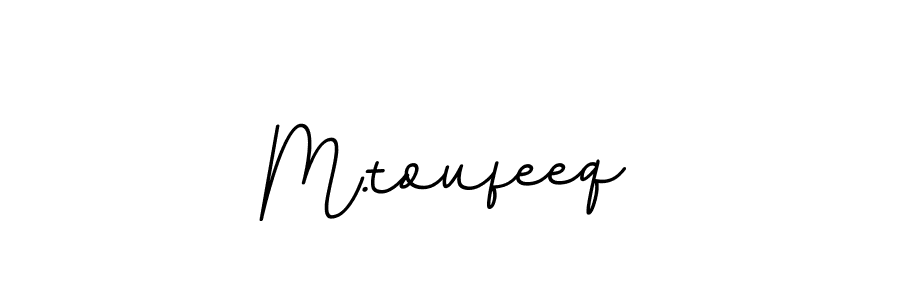 Design your own signature with our free online signature maker. With this signature software, you can create a handwritten (BallpointsItalic-DORy9) signature for name M.toufeeq. M.toufeeq signature style 11 images and pictures png