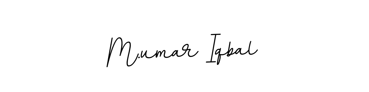 Design your own signature with our free online signature maker. With this signature software, you can create a handwritten (BallpointsItalic-DORy9) signature for name M.umar Iqbal. M.umar Iqbal signature style 11 images and pictures png