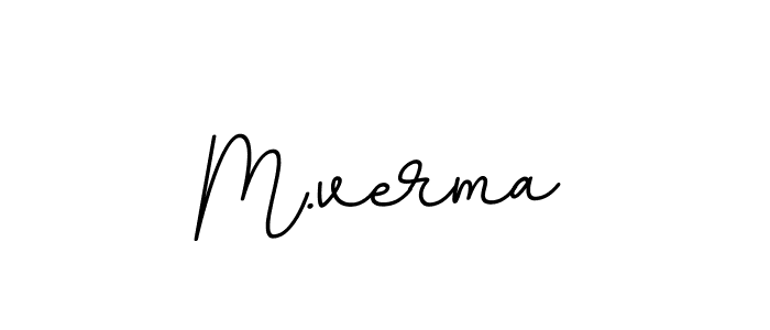 Design your own signature with our free online signature maker. With this signature software, you can create a handwritten (BallpointsItalic-DORy9) signature for name M.verma. M.verma signature style 11 images and pictures png