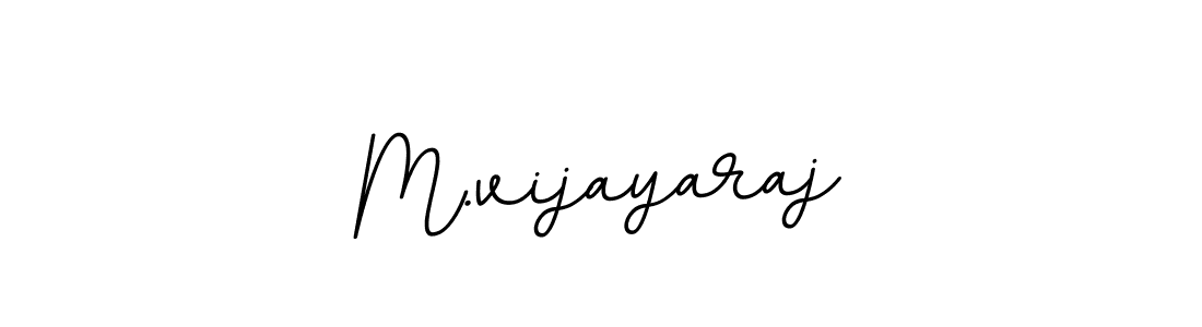 Use a signature maker to create a handwritten signature online. With this signature software, you can design (BallpointsItalic-DORy9) your own signature for name M.vijayaraj. M.vijayaraj signature style 11 images and pictures png
