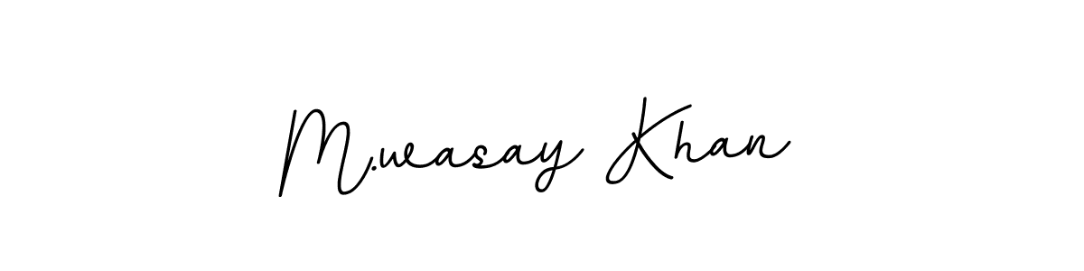 if you are searching for the best signature style for your name M.wasay Khan. so please give up your signature search. here we have designed multiple signature styles  using BallpointsItalic-DORy9. M.wasay Khan signature style 11 images and pictures png