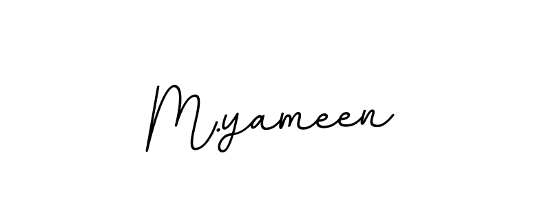 Also we have M.yameen name is the best signature style. Create professional handwritten signature collection using BallpointsItalic-DORy9 autograph style. M.yameen signature style 11 images and pictures png