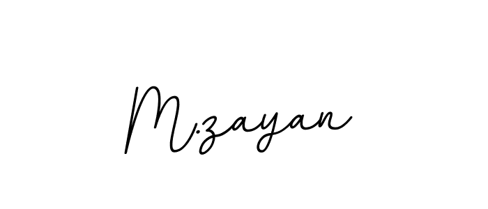 The best way (BallpointsItalic-DORy9) to make a short signature is to pick only two or three words in your name. The name M.zayan include a total of six letters. For converting this name. M.zayan signature style 11 images and pictures png