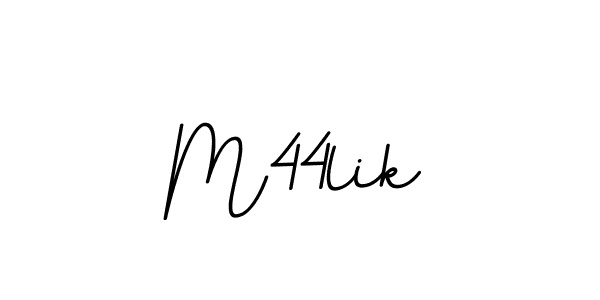 You should practise on your own different ways (BallpointsItalic-DORy9) to write your name (M44lik) in signature. don't let someone else do it for you. M44lik signature style 11 images and pictures png