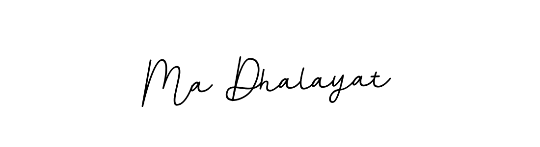 Use a signature maker to create a handwritten signature online. With this signature software, you can design (BallpointsItalic-DORy9) your own signature for name Ma Dhalayat. Ma Dhalayat signature style 11 images and pictures png