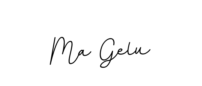 The best way (BallpointsItalic-DORy9) to make a short signature is to pick only two or three words in your name. The name Ma Gelu include a total of six letters. For converting this name. Ma Gelu signature style 11 images and pictures png