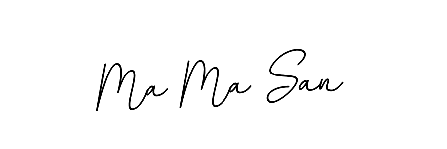 You should practise on your own different ways (BallpointsItalic-DORy9) to write your name (Ma Ma San) in signature. don't let someone else do it for you. Ma Ma San signature style 11 images and pictures png