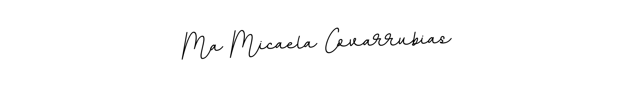 if you are searching for the best signature style for your name Ma Micaela Covarrubias. so please give up your signature search. here we have designed multiple signature styles  using BallpointsItalic-DORy9. Ma Micaela Covarrubias signature style 11 images and pictures png