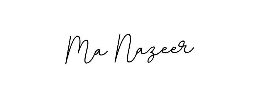 Design your own signature with our free online signature maker. With this signature software, you can create a handwritten (BallpointsItalic-DORy9) signature for name Ma Nazeer. Ma Nazeer signature style 11 images and pictures png