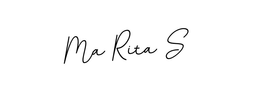 Create a beautiful signature design for name Ma Rita S. With this signature (BallpointsItalic-DORy9) fonts, you can make a handwritten signature for free. Ma Rita S signature style 11 images and pictures png