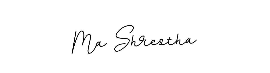 Create a beautiful signature design for name Ma Shrestha. With this signature (BallpointsItalic-DORy9) fonts, you can make a handwritten signature for free. Ma Shrestha signature style 11 images and pictures png