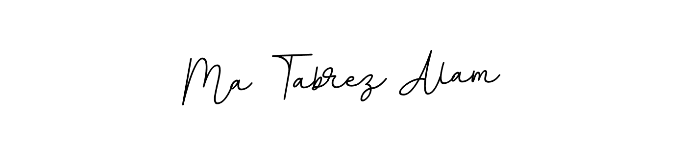 The best way (BallpointsItalic-DORy9) to make a short signature is to pick only two or three words in your name. The name Ma Tabrez Alam include a total of six letters. For converting this name. Ma Tabrez Alam signature style 11 images and pictures png