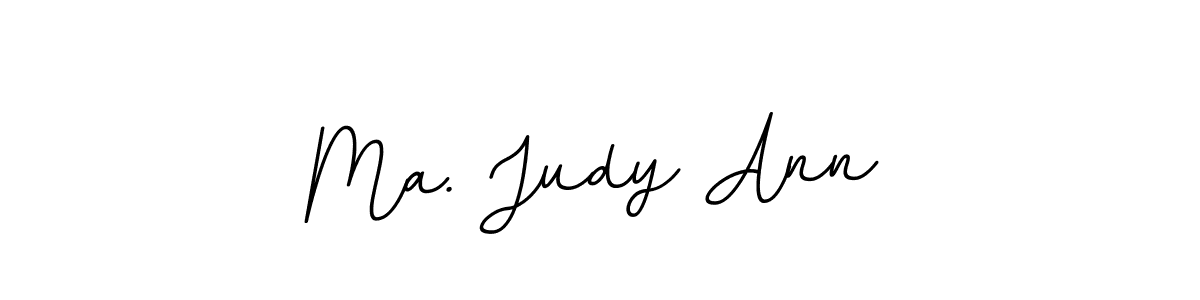 Design your own signature with our free online signature maker. With this signature software, you can create a handwritten (BallpointsItalic-DORy9) signature for name Ma. Judy Ann. Ma. Judy Ann signature style 11 images and pictures png