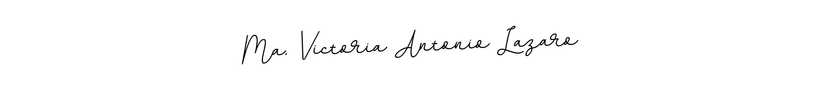 Design your own signature with our free online signature maker. With this signature software, you can create a handwritten (BallpointsItalic-DORy9) signature for name Ma. Victoria Antonio Lazaro. Ma. Victoria Antonio Lazaro signature style 11 images and pictures png