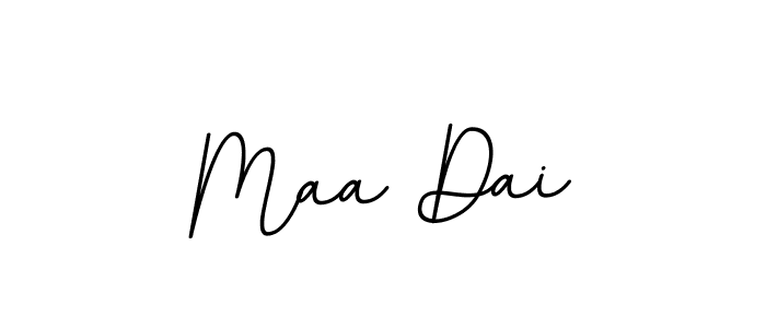 Also we have Maa Dai name is the best signature style. Create professional handwritten signature collection using BallpointsItalic-DORy9 autograph style. Maa Dai signature style 11 images and pictures png