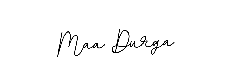 Use a signature maker to create a handwritten signature online. With this signature software, you can design (BallpointsItalic-DORy9) your own signature for name Maa Durga. Maa Durga signature style 11 images and pictures png