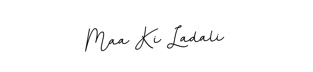 Check out images of Autograph of Maa Ki Ladali name. Actor Maa Ki Ladali Signature Style. BallpointsItalic-DORy9 is a professional sign style online. Maa Ki Ladali signature style 11 images and pictures png