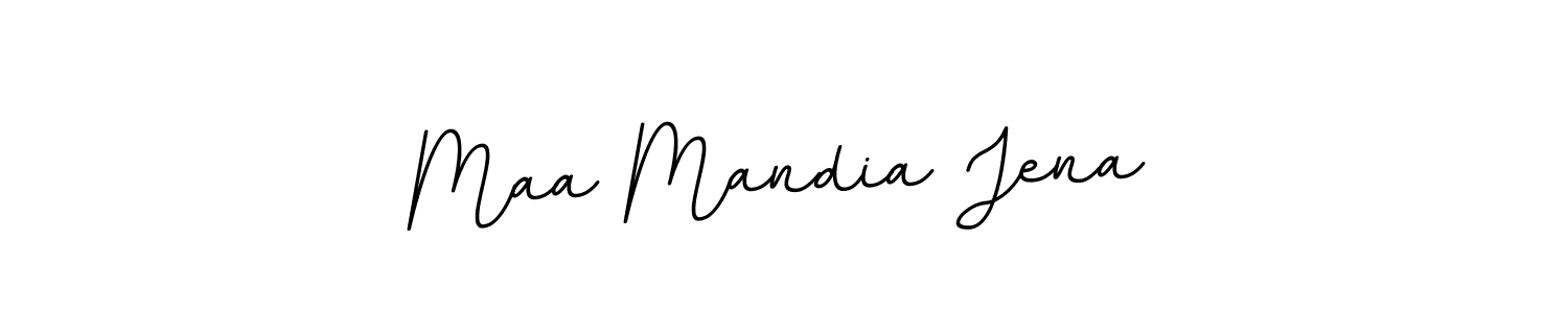 Use a signature maker to create a handwritten signature online. With this signature software, you can design (BallpointsItalic-DORy9) your own signature for name Maa Mandia Jena. Maa Mandia Jena signature style 11 images and pictures png