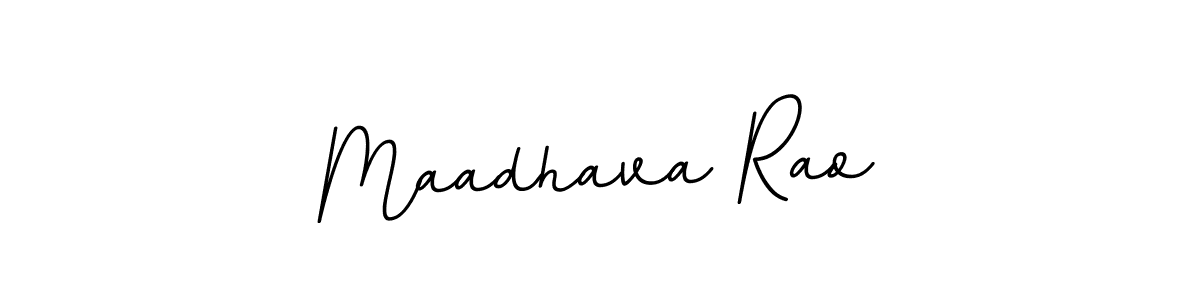 Use a signature maker to create a handwritten signature online. With this signature software, you can design (BallpointsItalic-DORy9) your own signature for name Maadhava Rao. Maadhava Rao signature style 11 images and pictures png