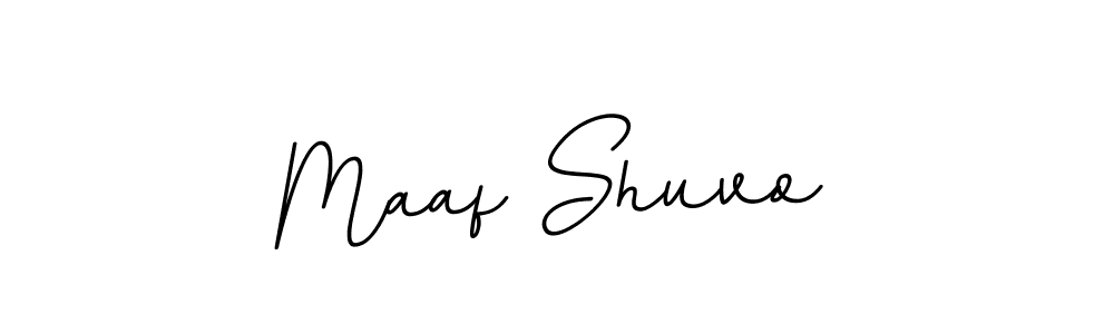 Create a beautiful signature design for name Maaf Shuvo. With this signature (BallpointsItalic-DORy9) fonts, you can make a handwritten signature for free. Maaf Shuvo signature style 11 images and pictures png