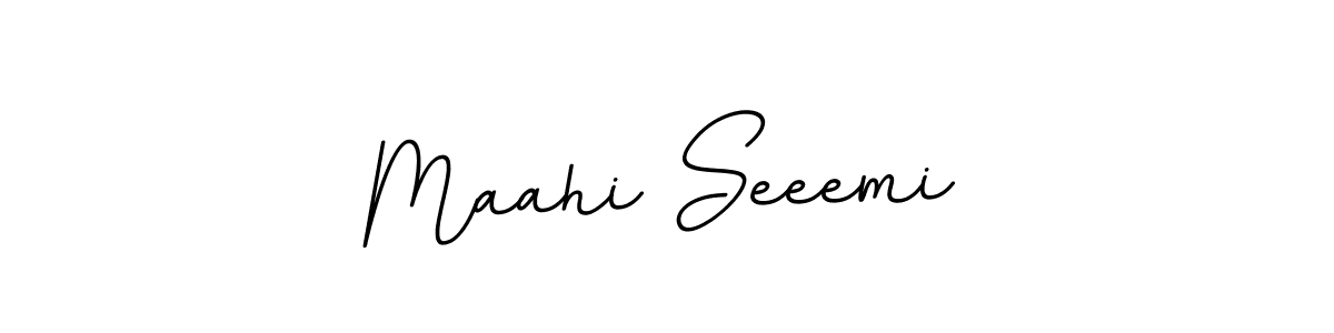 How to make Maahi Seeemi signature? BallpointsItalic-DORy9 is a professional autograph style. Create handwritten signature for Maahi Seeemi name. Maahi Seeemi signature style 11 images and pictures png